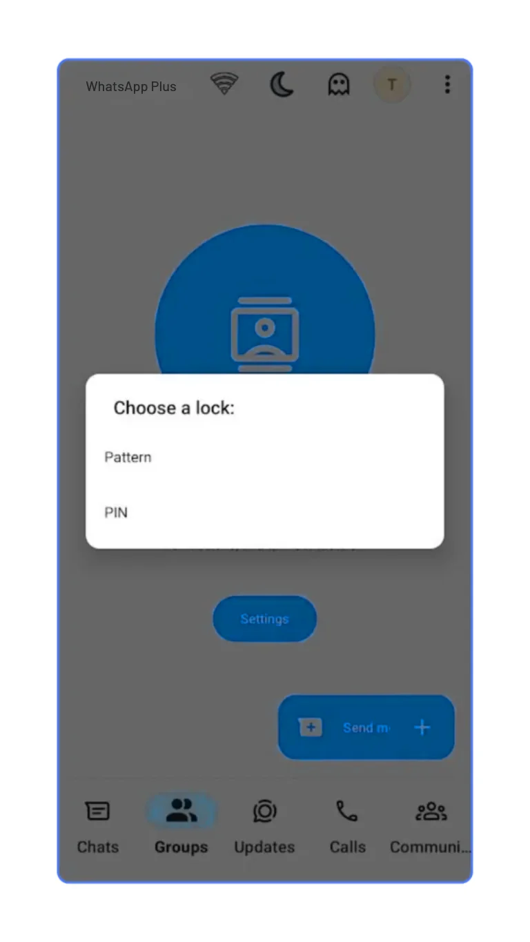 WhatsApp Plus - app lock